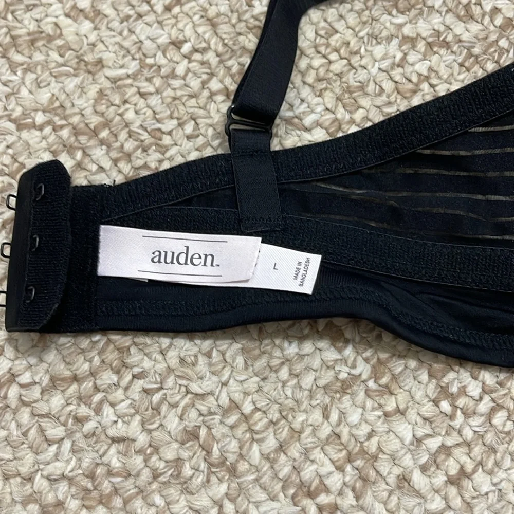 NWT Black Auden Bra Size L Without Underwire - Picture 3 of 6